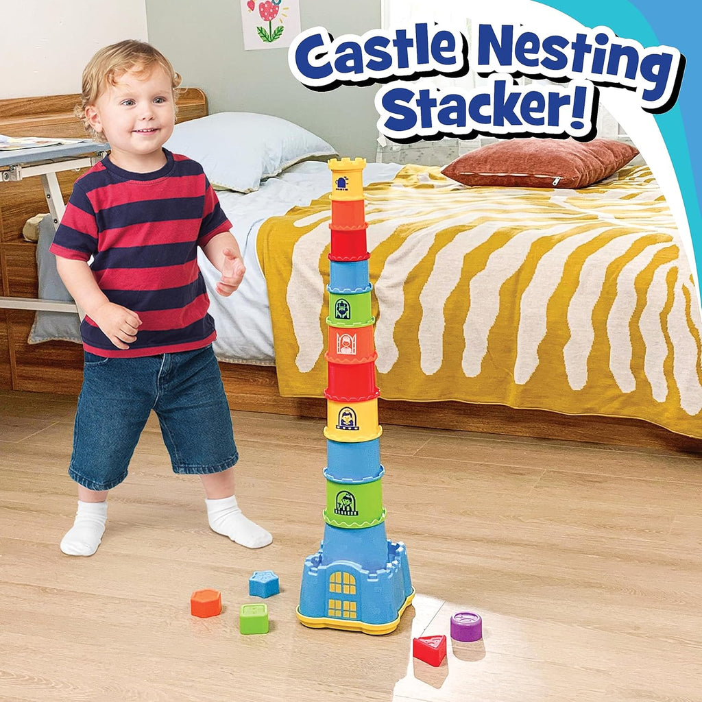 Stacking Nesting Cups with Shape Sorting Blocks Y747