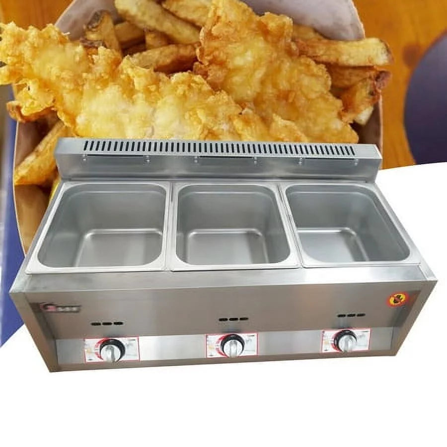 Commercial Propane Deep Fryer Countertop 18L Gas Fryer E863164