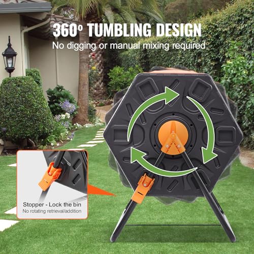 18.5-Gal Single Rotating Chamber Compost Bin X236731