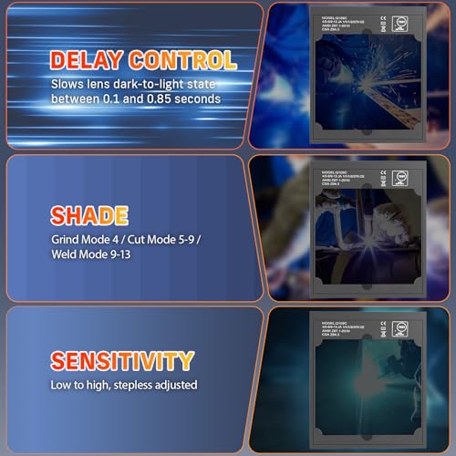 Large Viewing True Color Solar Power Auto Darkening Welding Helmet L780780