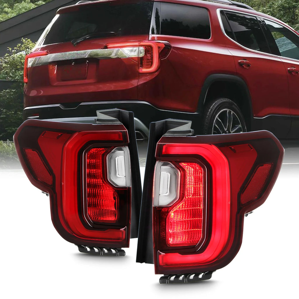 Full LED Chrome Tail Light Pair W317