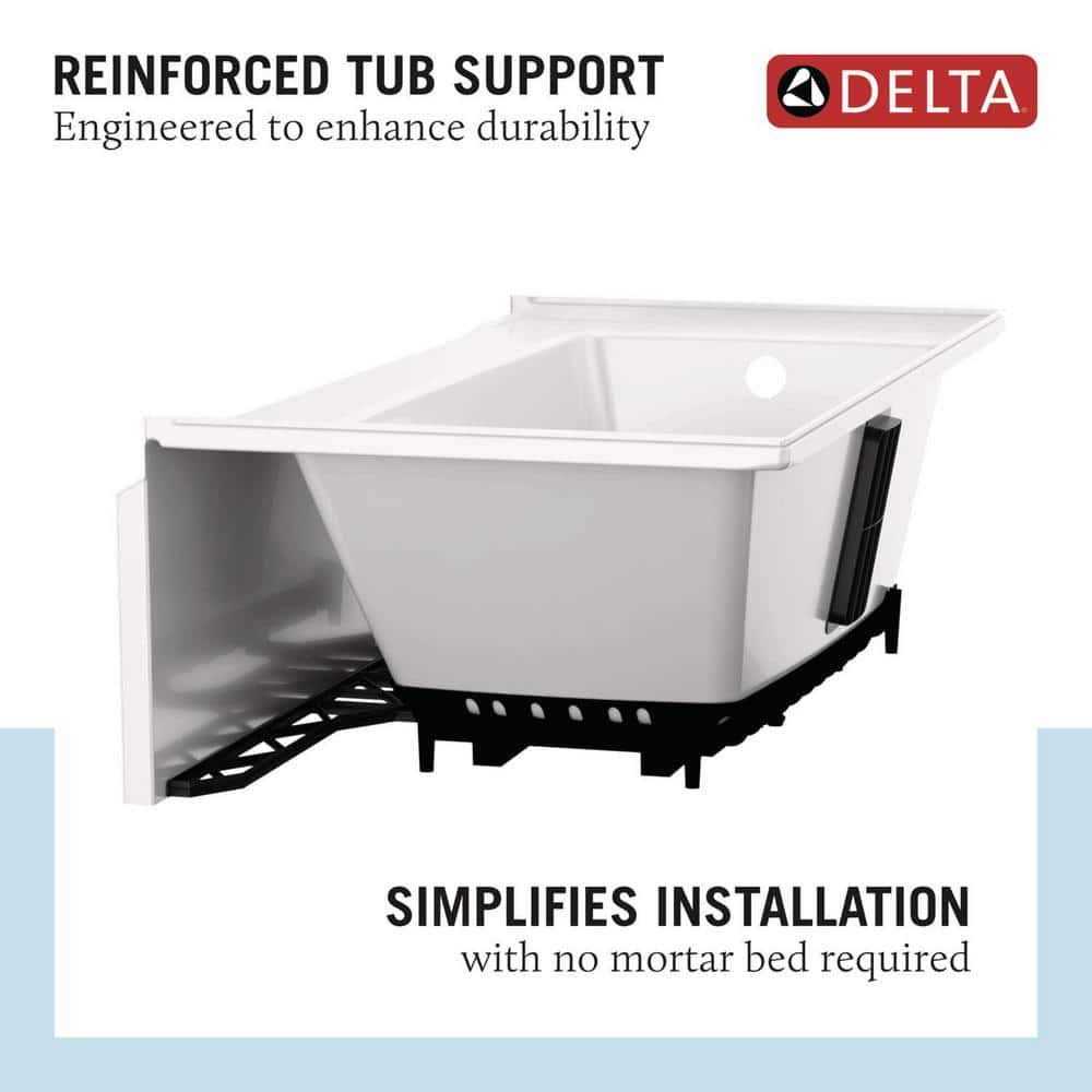 60 in. L x 32 in. W Left Drain Rectangular Alcove Bathtub R39775