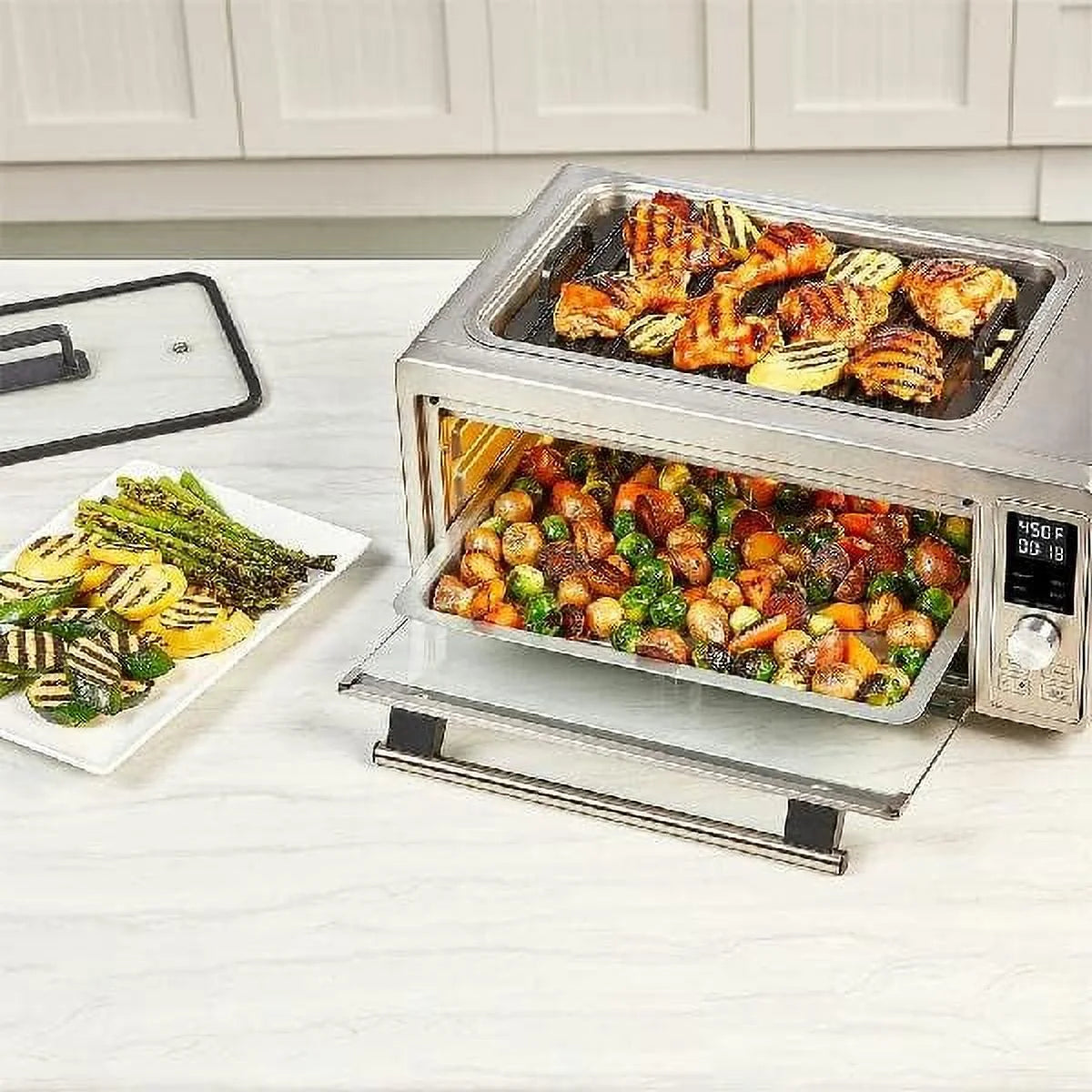 6-In-1 Countertop Convection Toaster Oven with Stainless Steel O8165