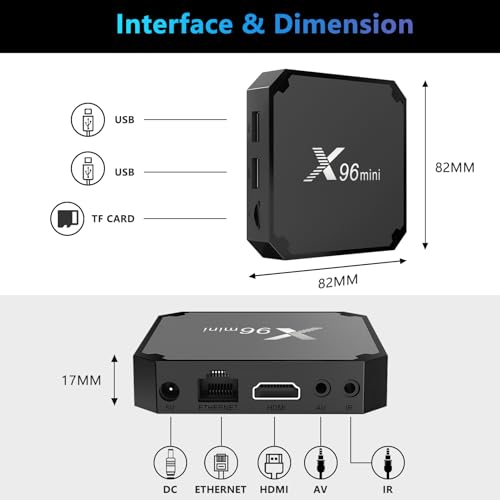 Android TV Box 4k, RAM 1GB ROM 8GB, Dual WiFi O470