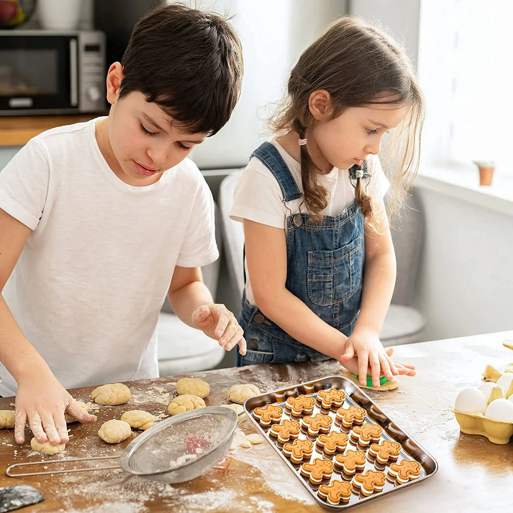2 Piece Stainless Steel Baking Sheet, 10 x 8 x 1 inch N6570