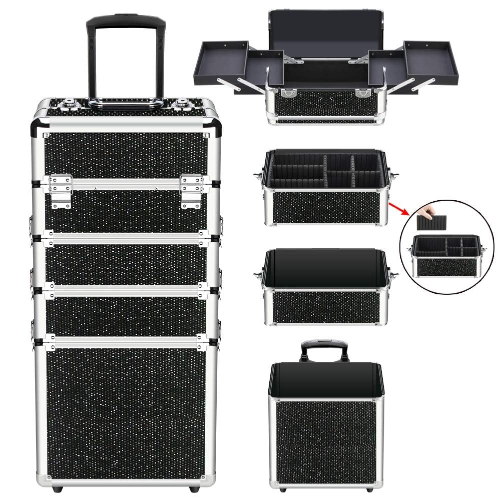 Professional Cosmetics Rolling Organizer Aluminum Frame T56102