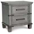 Gray 2 Drawer Nightstand A3172