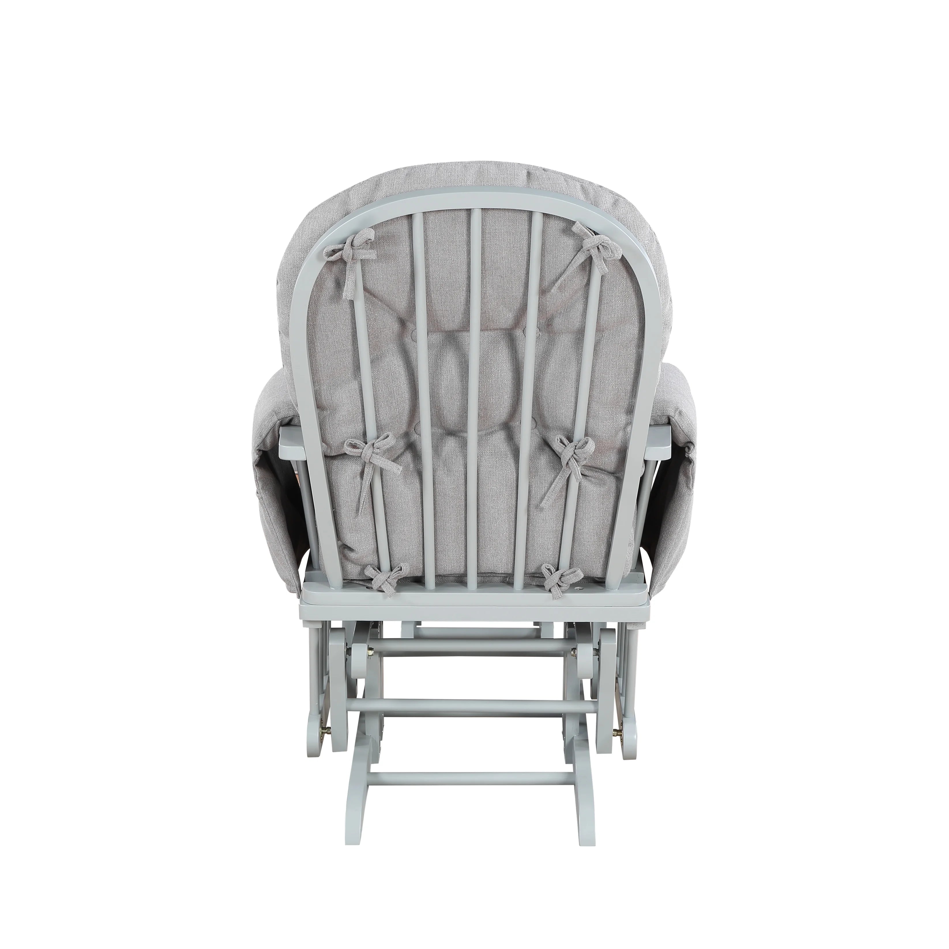 Gray Wood Glider and Ottoman Z542772