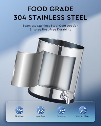 2.25 Gal Stainless Steel Gravity Water Filter System O576048
