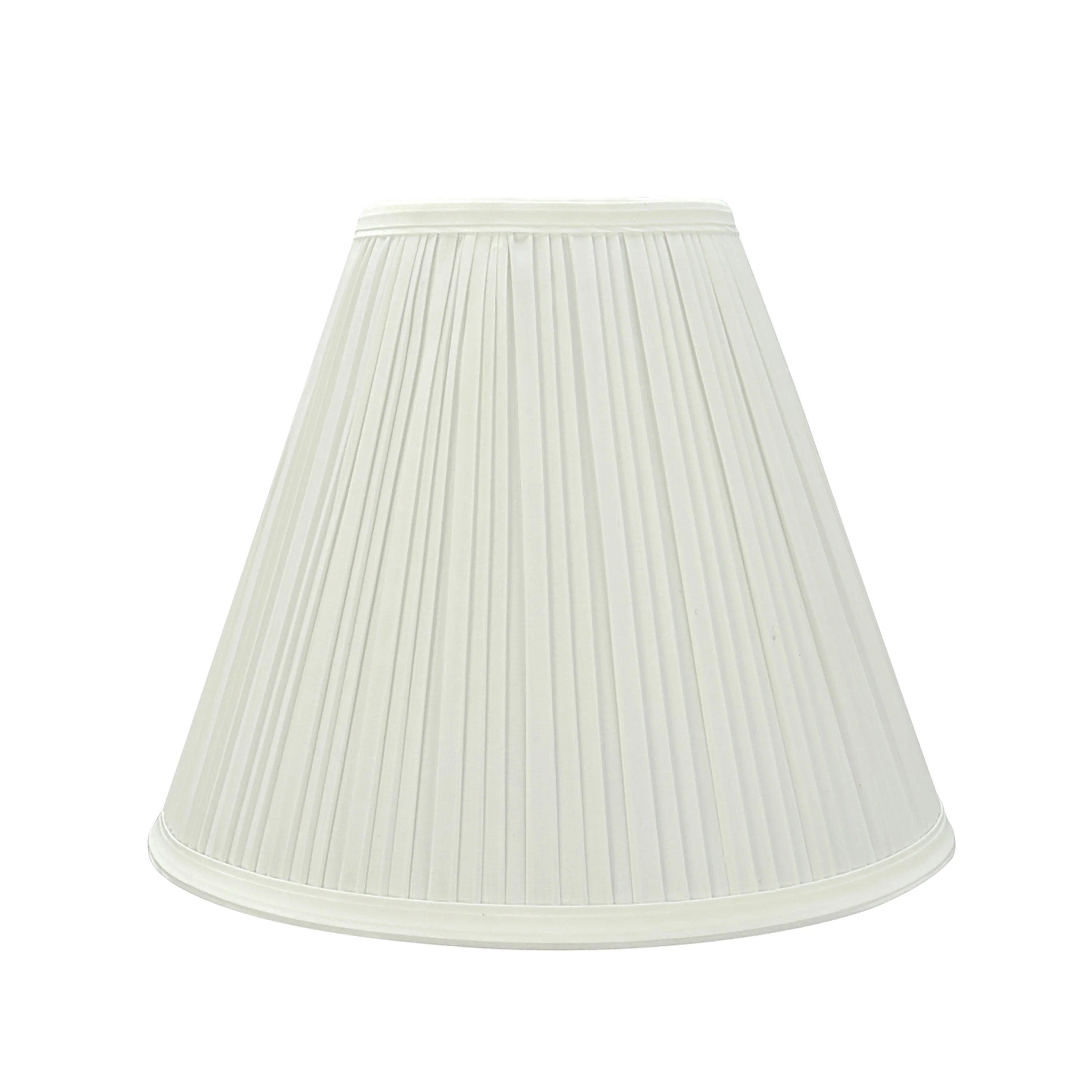 Transitional Pleated Empire Shape Lamp Shade in Off White, 11-1/2" Wide Z87524