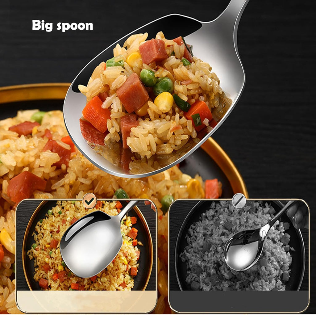 9.5 Inch 316L Stainless Steel Serving Spoon Q17892