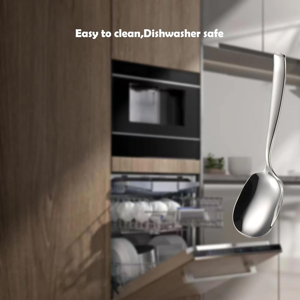 9.5 Inch 316L Stainless Steel Serving Spoon Q17892