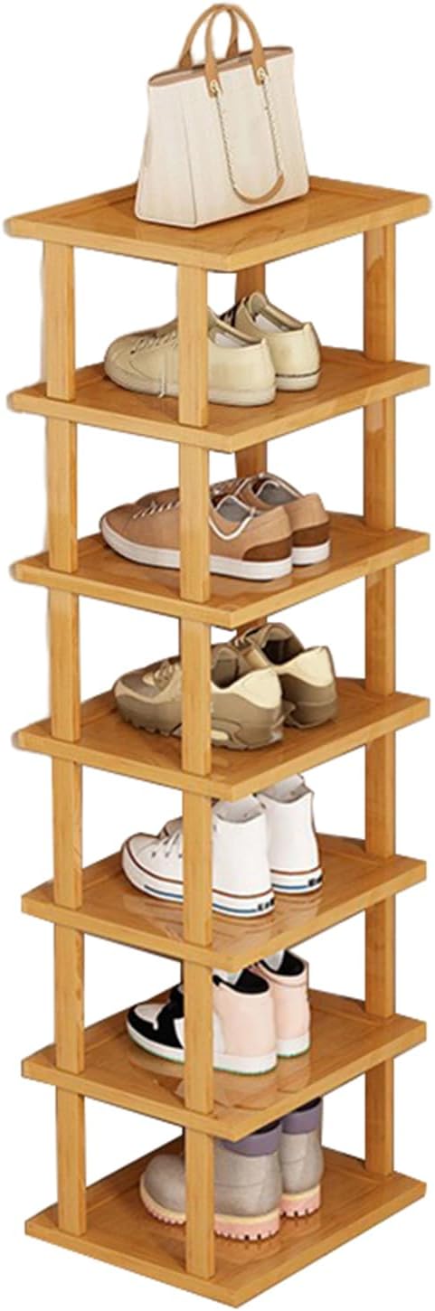Bamboo 7-Tier Shoe Rack Storage Organizer Shelf W421518