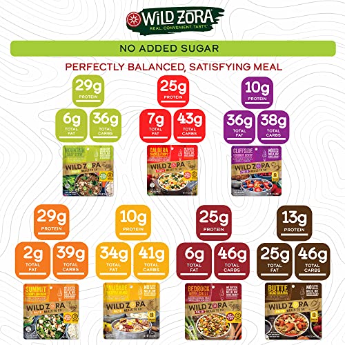 Variety 7-pack Freeze Dried Meals D445