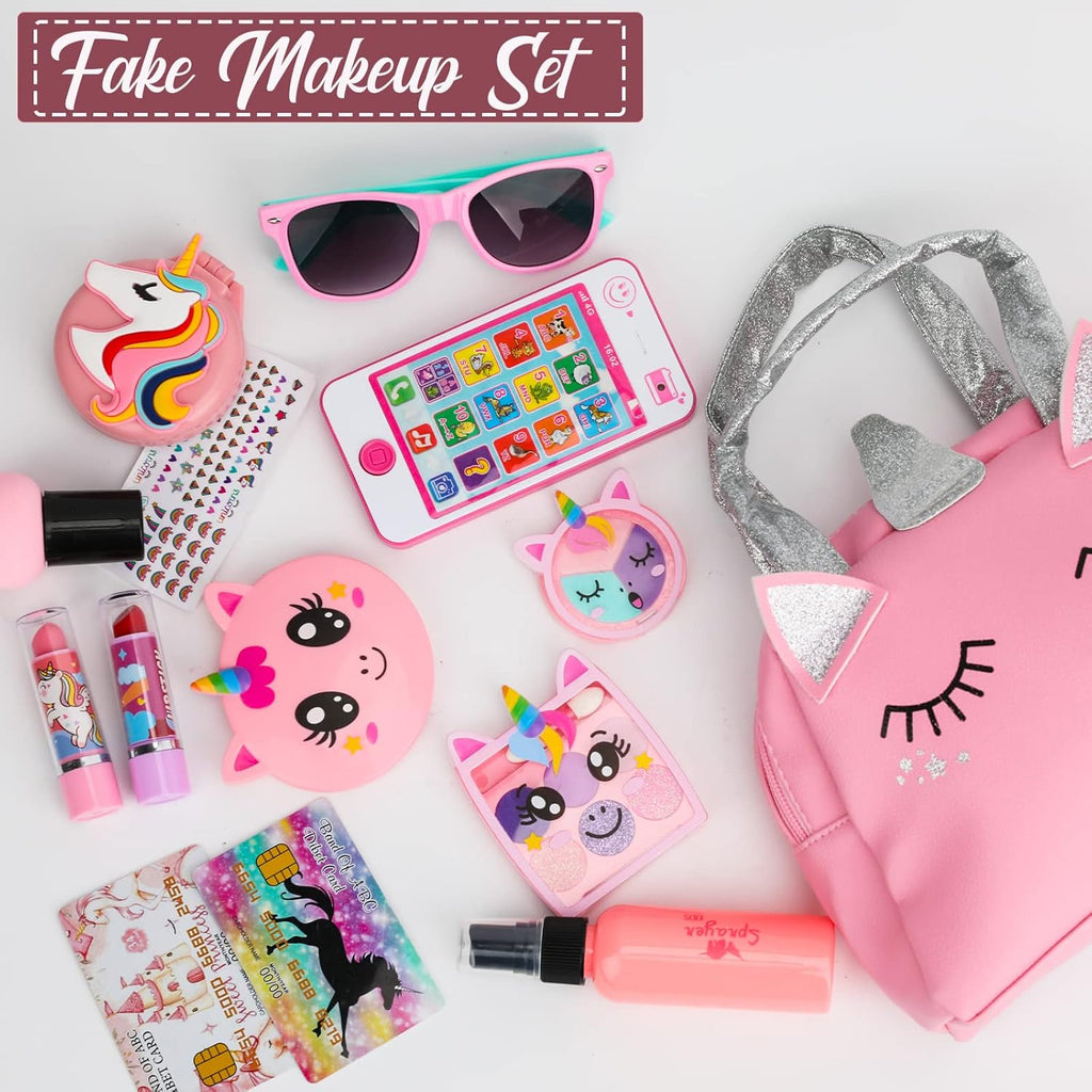 Fake Pretend Makeup Purse with Kids Phone V32511