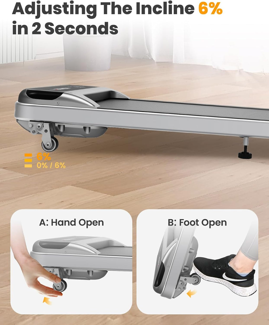 Under Desk Treadmill with Remote Control N27383