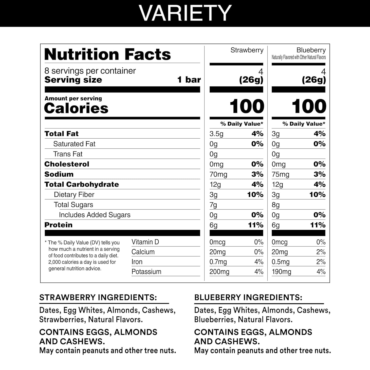 Gluten Free Protein Bars Variety Pack, 7.3oz Box (8 Bars) I23483