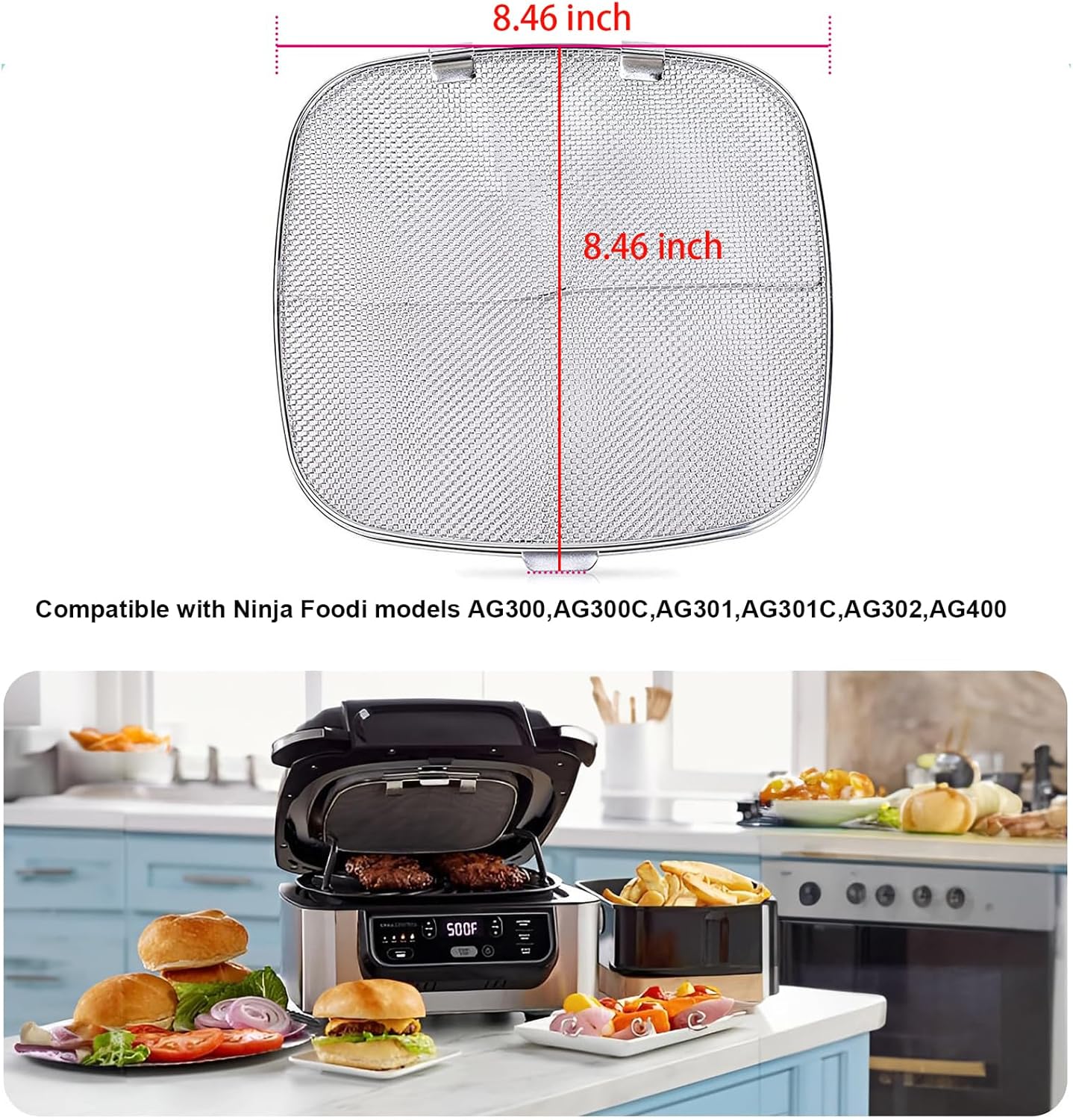 2 Pack Stainless Steel Splatter Shield M42904