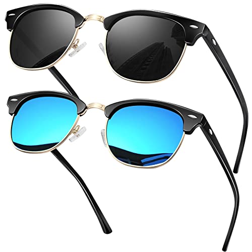 Semi Rimless Polarised Sunglasses R579