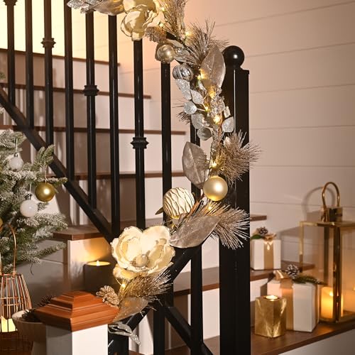 6 Feet Pre-Lit Christmas Garland with Lights B6620