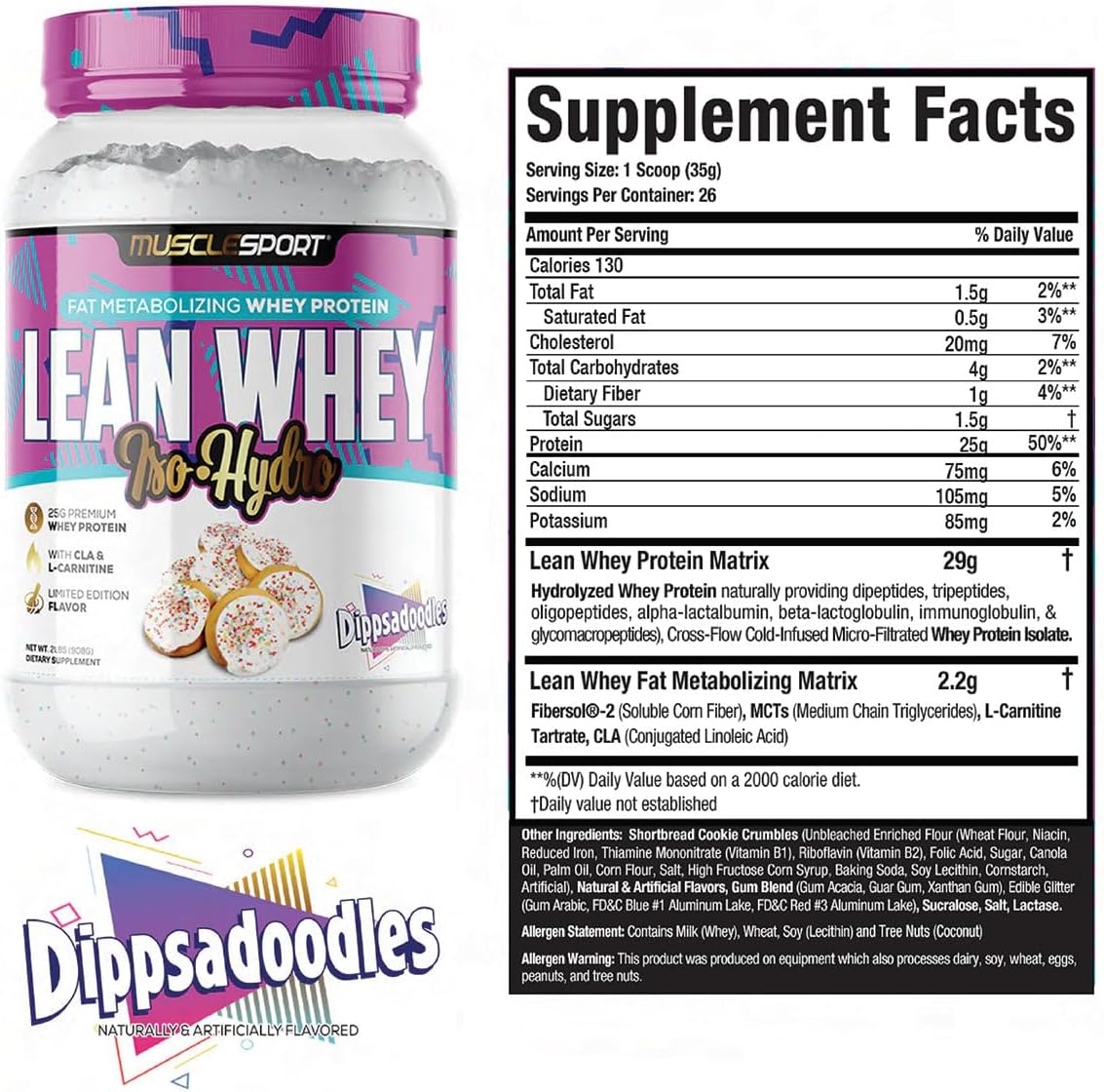 Whey Protein Isolate Protein Powder 2lb A86323