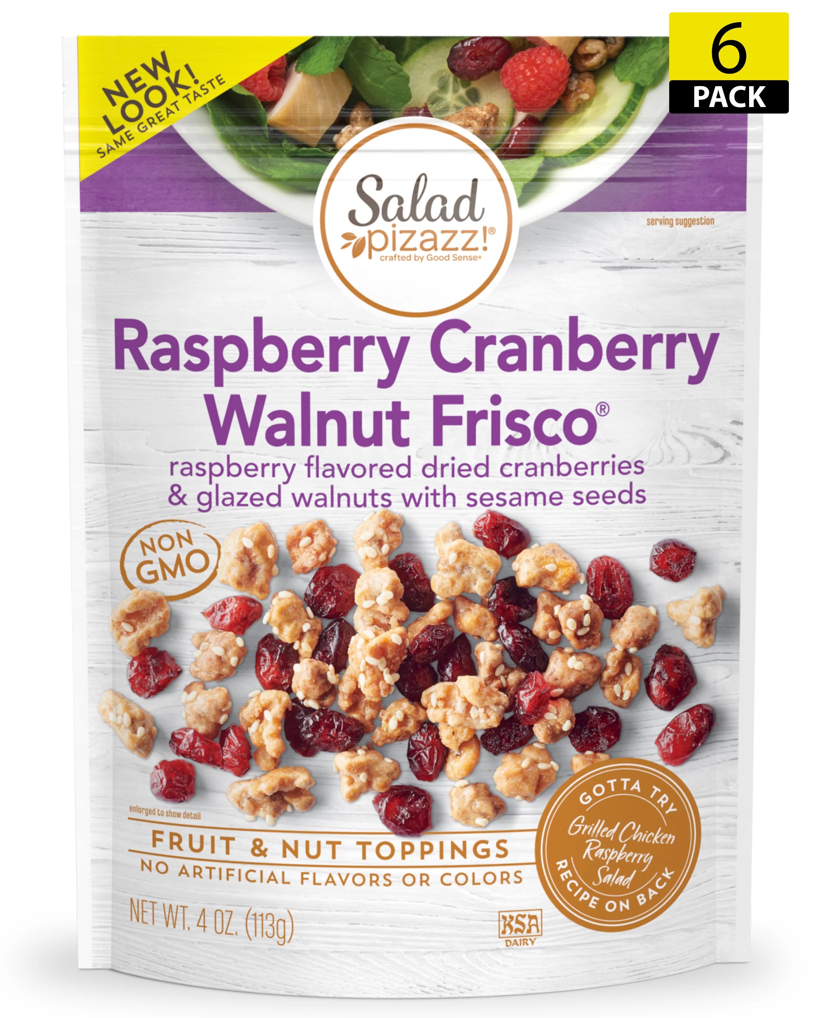 Raspberry Cranberry Walnut Salad Topper, 4 oz T679