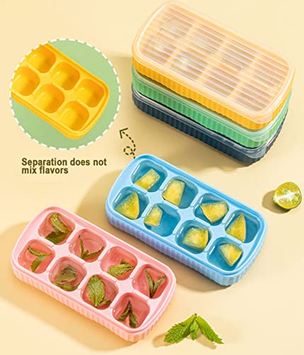3 Pack Silicone Mini Ice Cube Trays with Lid M920632