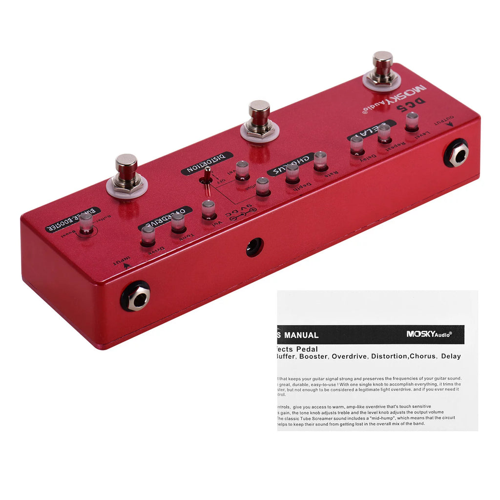 True Bypass Full Metal Shell Guitar Multi-Effects Pedal H310284
