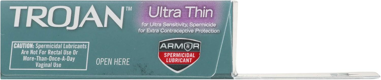 Ultra Thin Spermicidal Condom, 3 Count J973