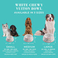 White BPA-Free Non-Skid Dog Bowls with Placemat, Case of 2 M85706