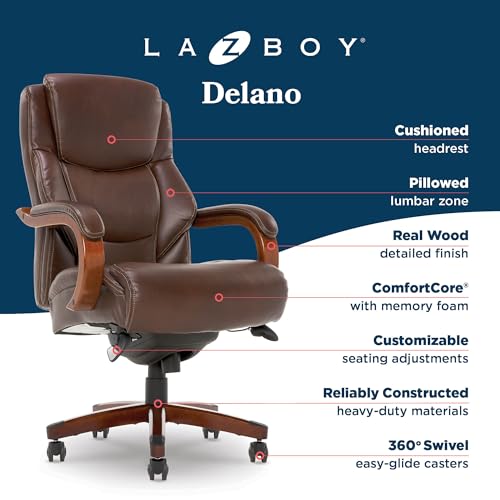 Chestnut Brown Bonded Leather Executive Office Chair G905