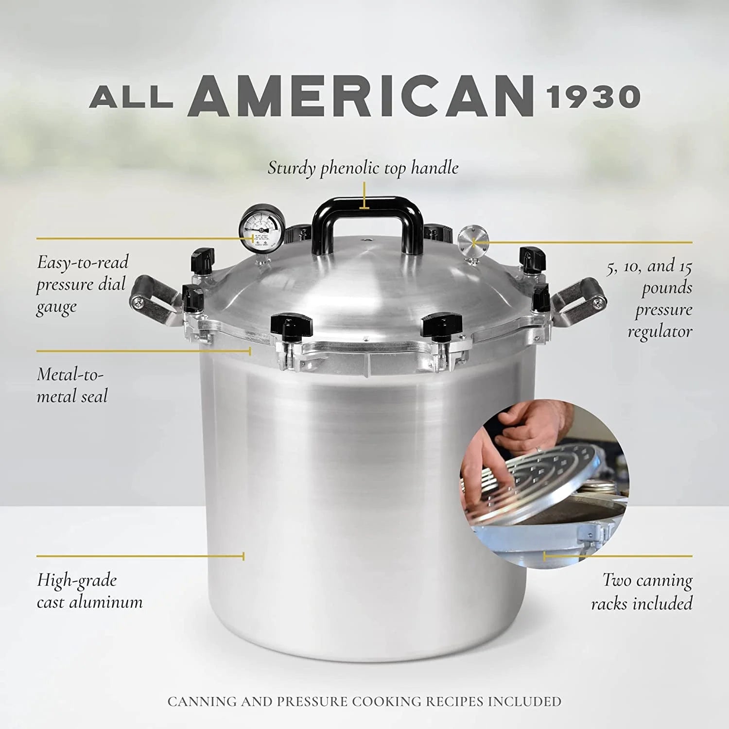 41.5qt Gray Pressure Cooker and Canner V57527