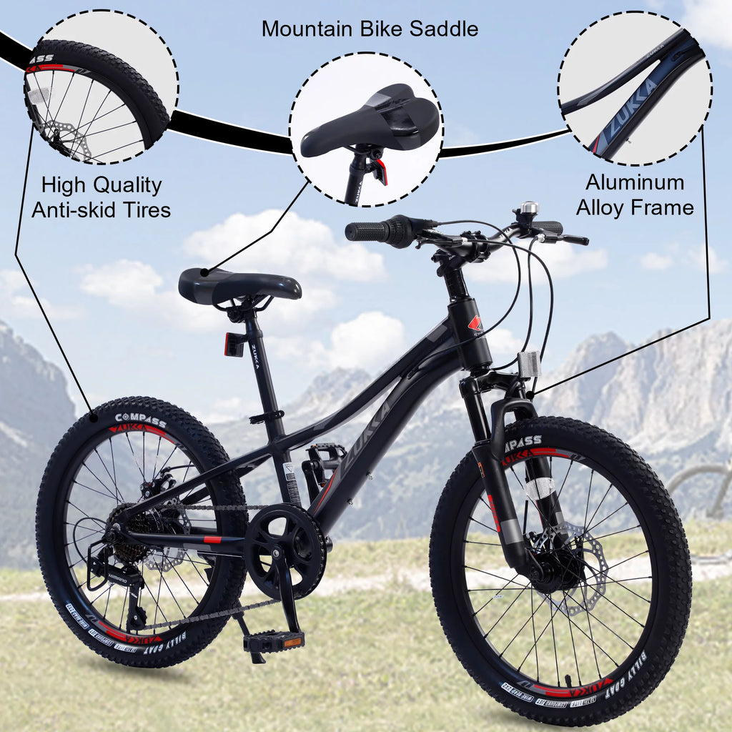 20 inches Kids Mountain Bike Aluminum Alloy Frame Bicycle T5108
