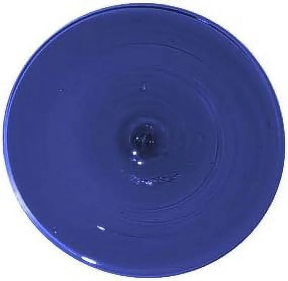 Cobalt Blue Mouth Blown Glass Rondel 4 Inch Y932321