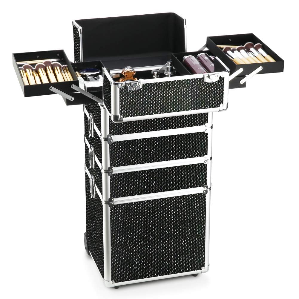Professional Cosmetics Rolling Organizer Aluminum Frame T56102