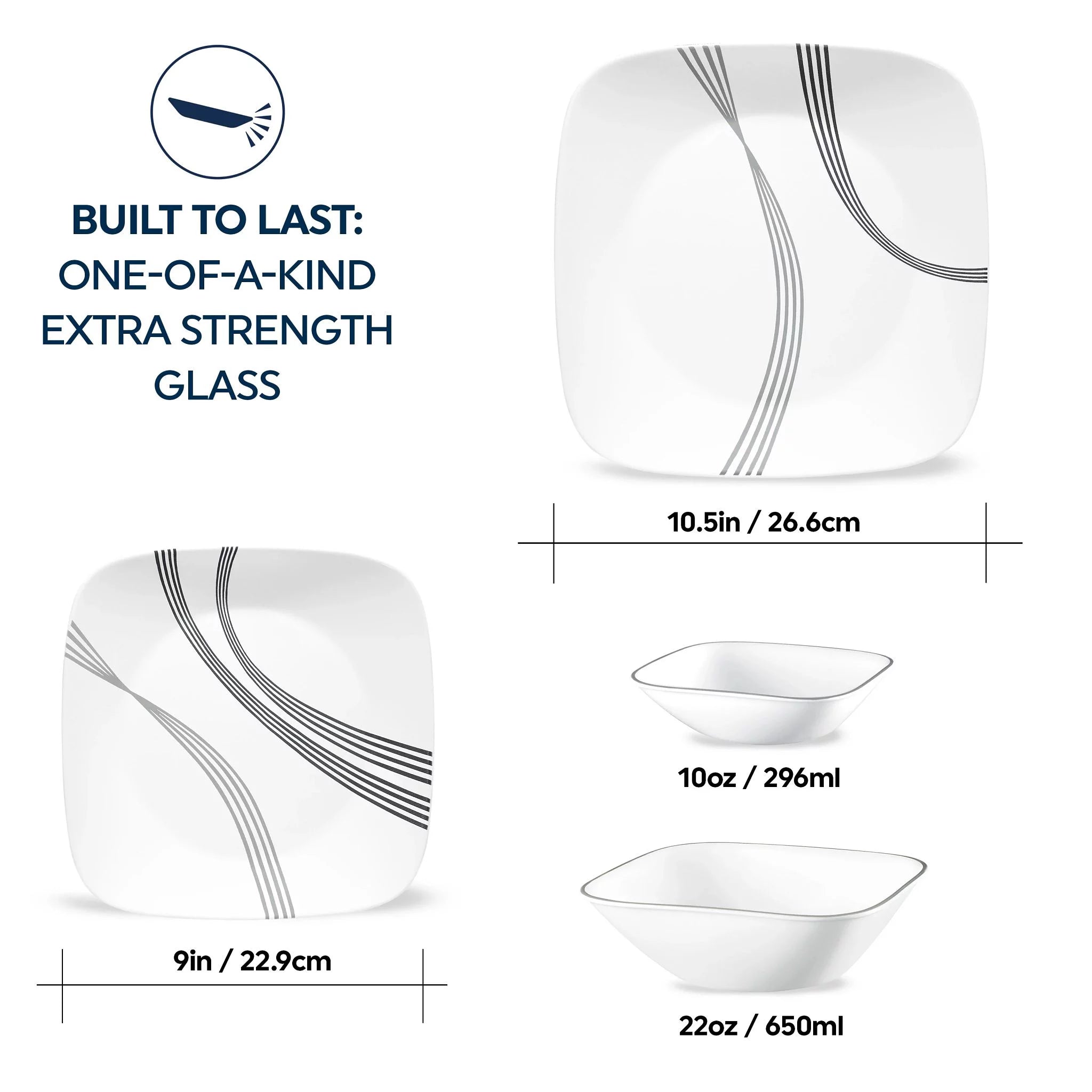 16-piece Dinnerware Set, Service for 4 Q847