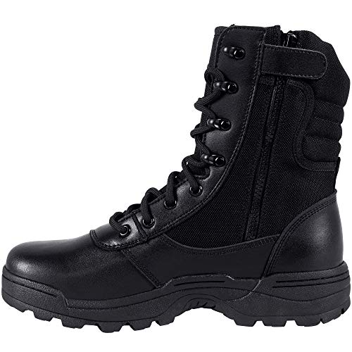 Men's Military Tactical Work Boots Side Zipper Army Combat Boots L966618