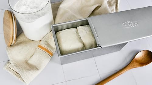 Nonstick Pullman Loaf Pan with Cover, 13 x 4 inch, Aluminized Steel K77940