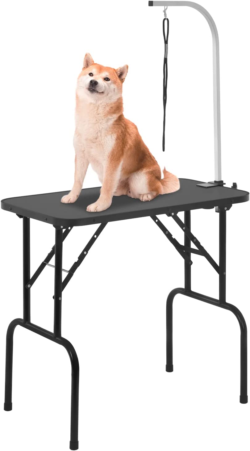 32in Foldable Adjustable Pet Grooming Table W951797