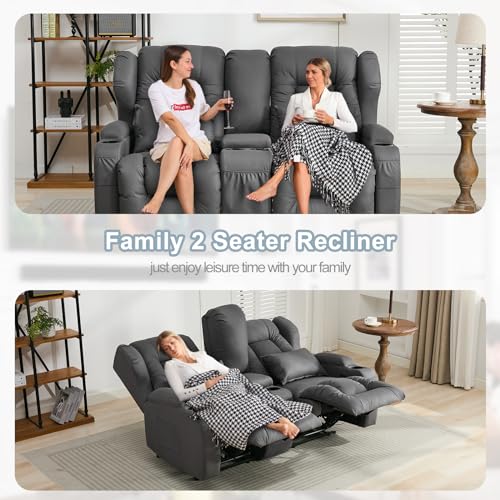 Beige RV Loveseat Recliner Sofa O79851