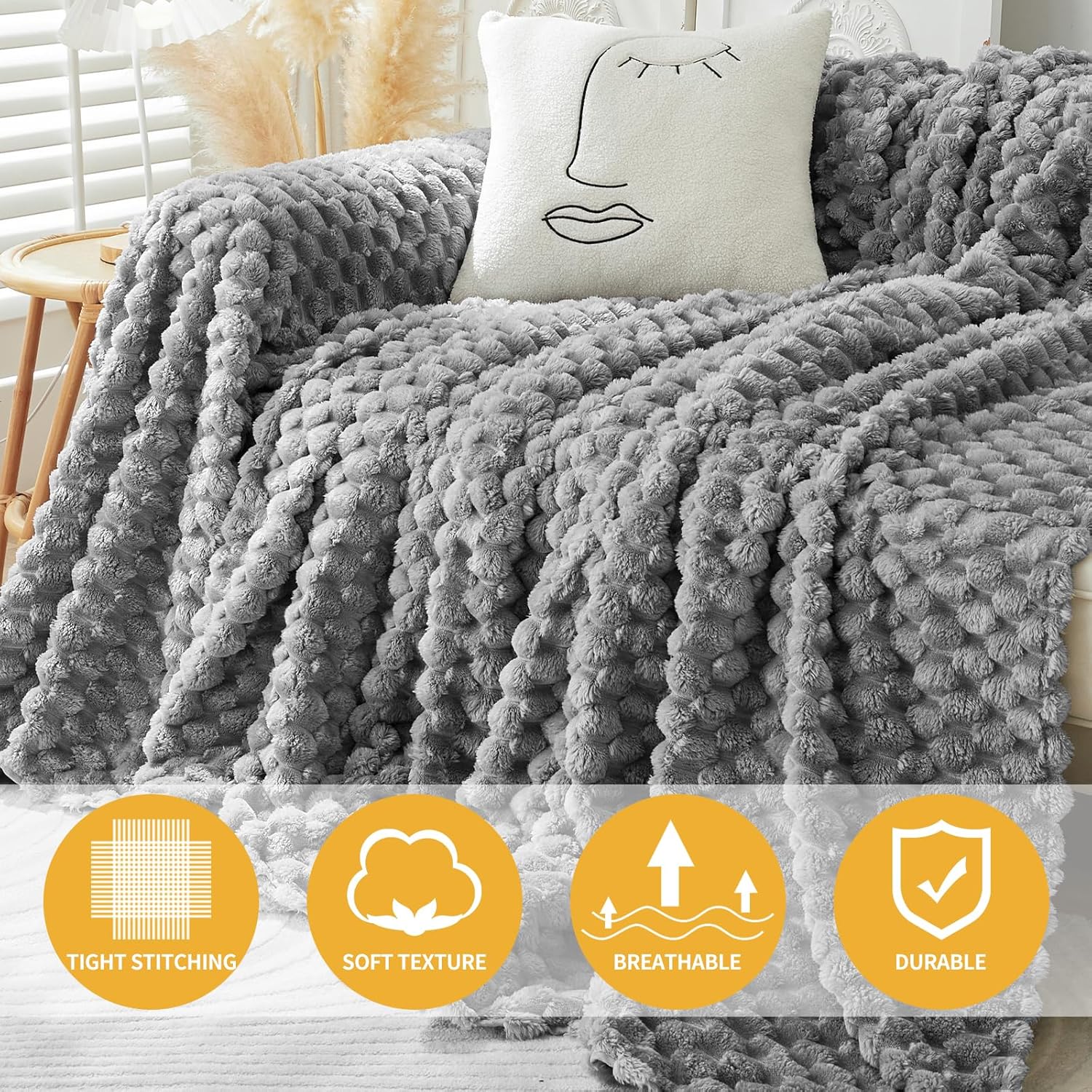 Winter Thickening Cotton Blend Sofa Slipcover Q50348
