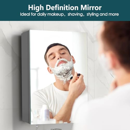 18 inch x 24 inch Frameless Mirror Medicine Cabinet L982204