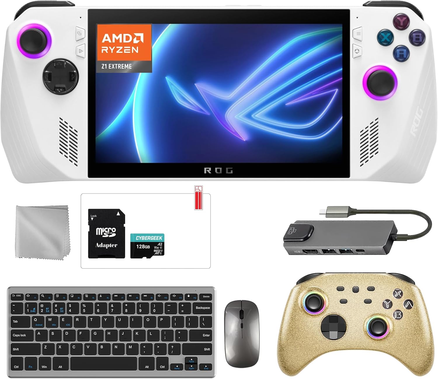 512GB Gaming Handheld 7-inch Touchscreen 120Hz FHD 1080p AMD Ryzen Z1 Extreme Processor Bundle C5441