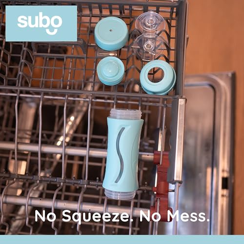 Baby Food Bottle Reusable Silicone Cup (Aqua) Y2566