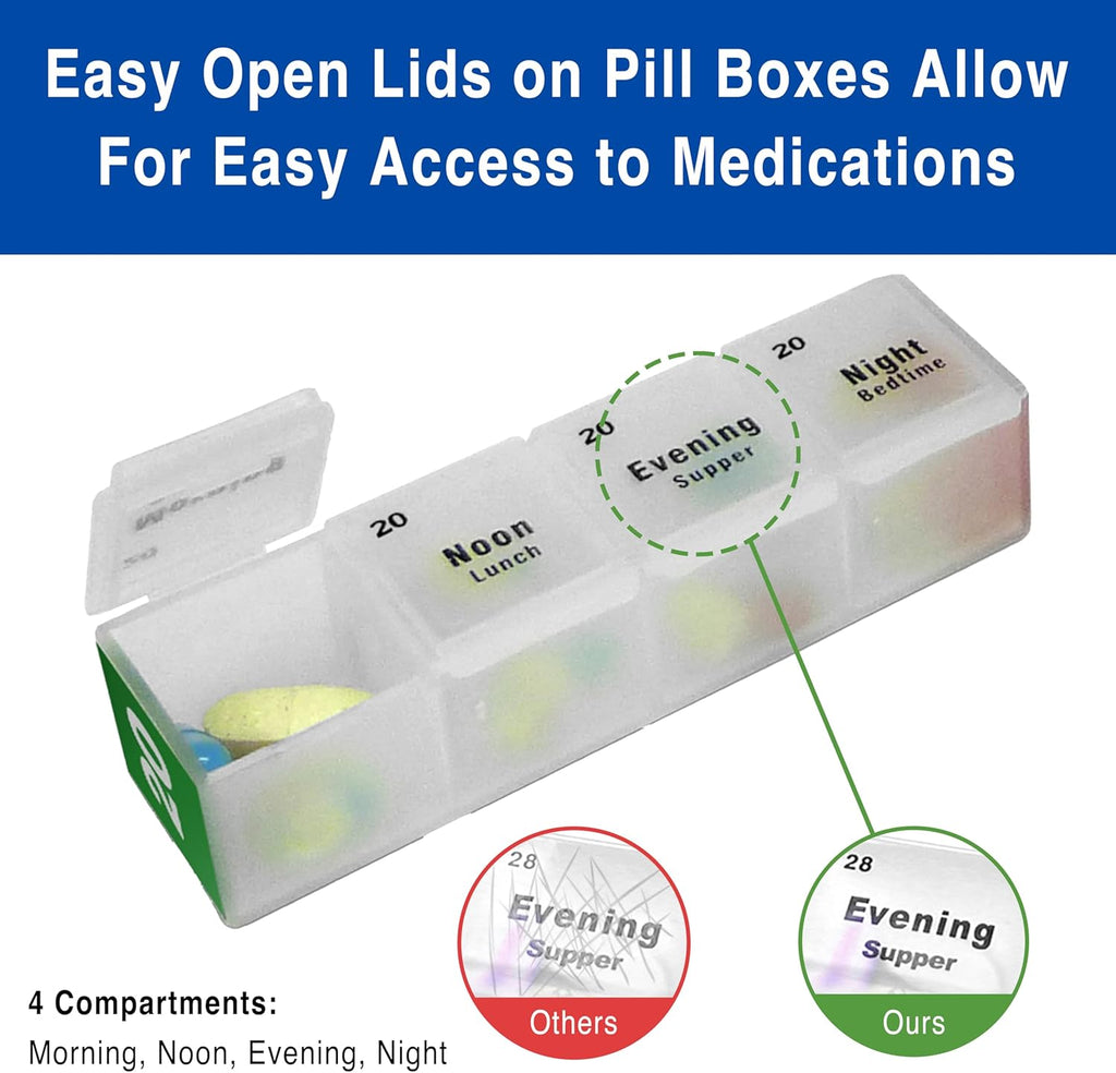31 Day Pill Organizer, 4 Times a Day, Large K303