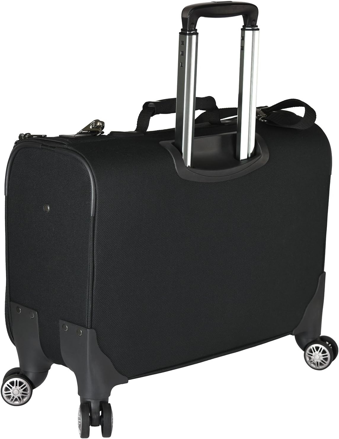 Black 21-Inch Softside 8-Wheeled Spinner Garment Bag Luggage I4033