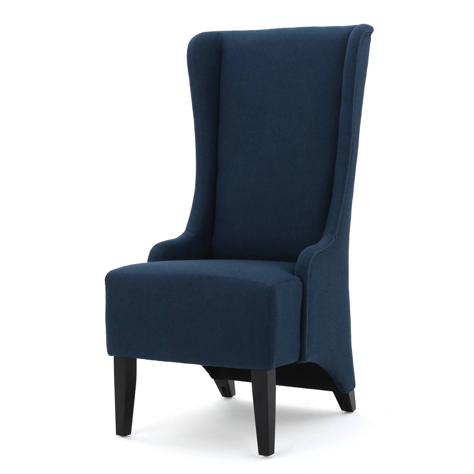 Dark Blue Fabric Dining Chair A21433