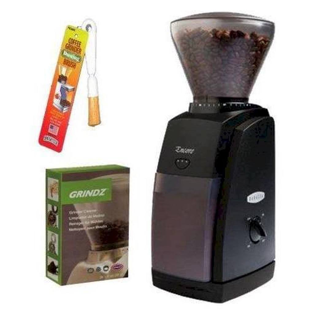 Conical Burr Coffee Grinder with Dusting Brush J71363