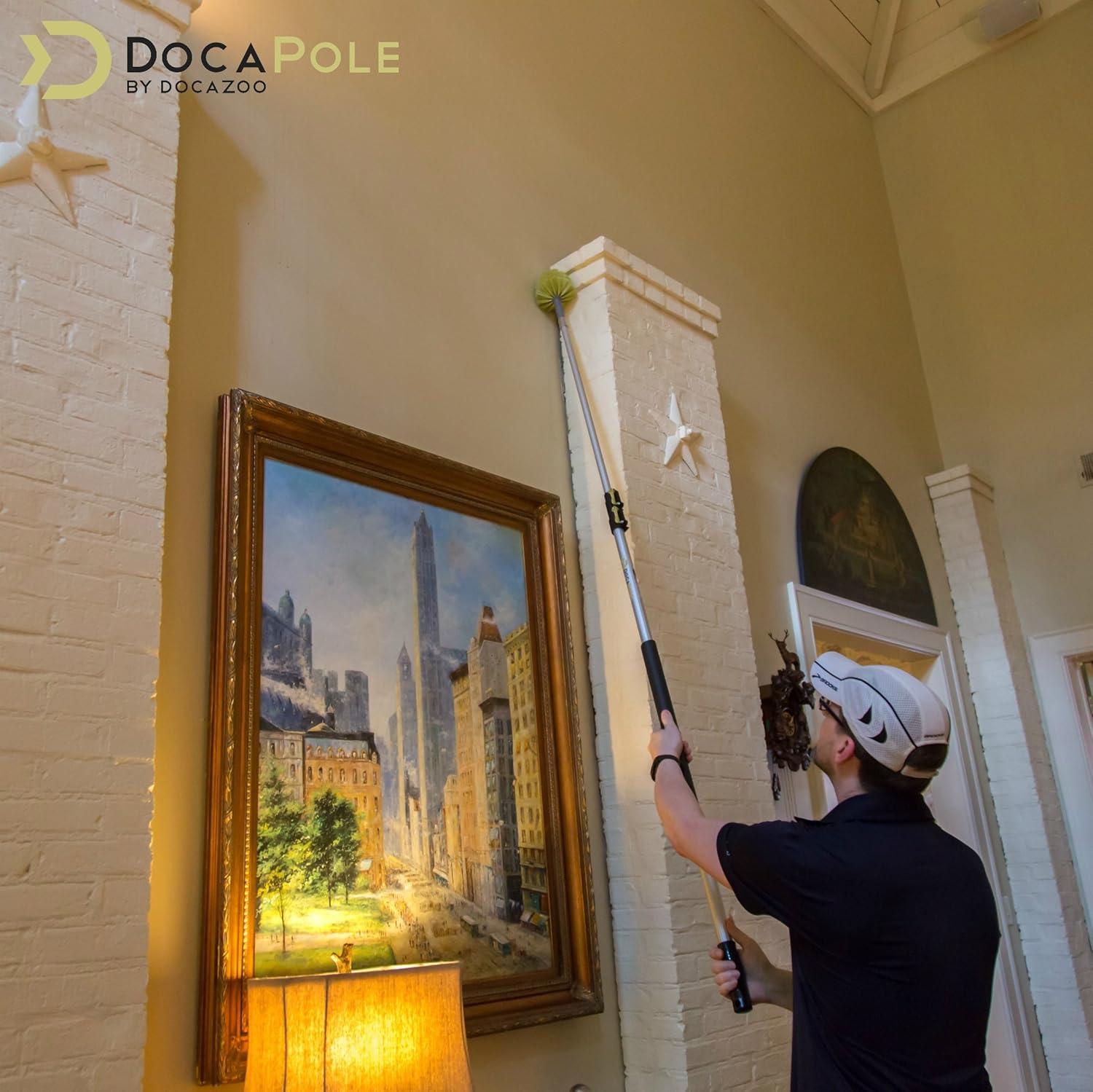7-30 Foot Telescoping Extension Pole with Cobweb Duster B868038