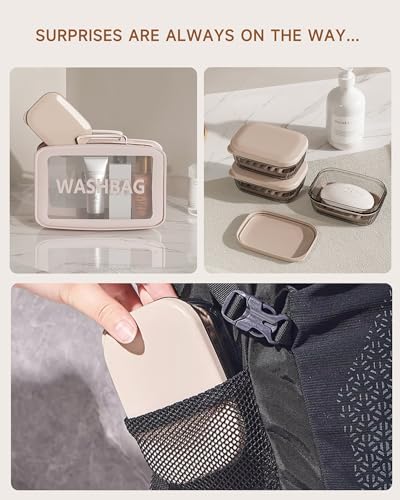 Transparent Leakproof Travel Soap Case with Lid G441